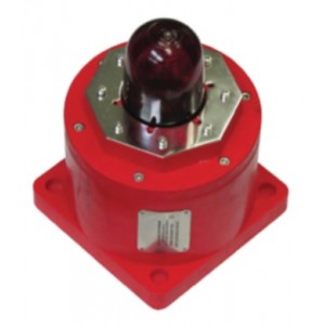 Klaxon TCB-0015 EXD Beacon, Red 5W LED Lens, 12-48v DC